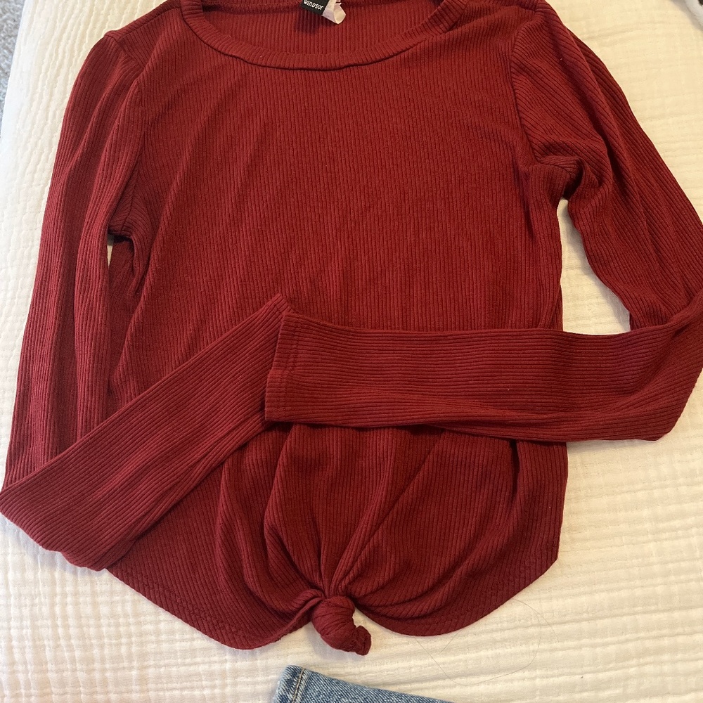 Womens Long sleeved Crop Shirt